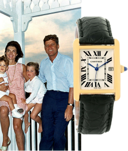 Cartier Tank Louis 18k Yellow Gold Black Strap Quartz Watch