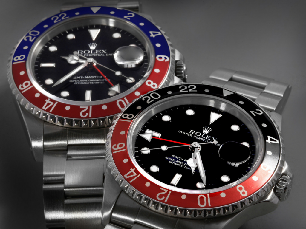 Rolex GMT-Master II Pepsi and Coke ref 16710