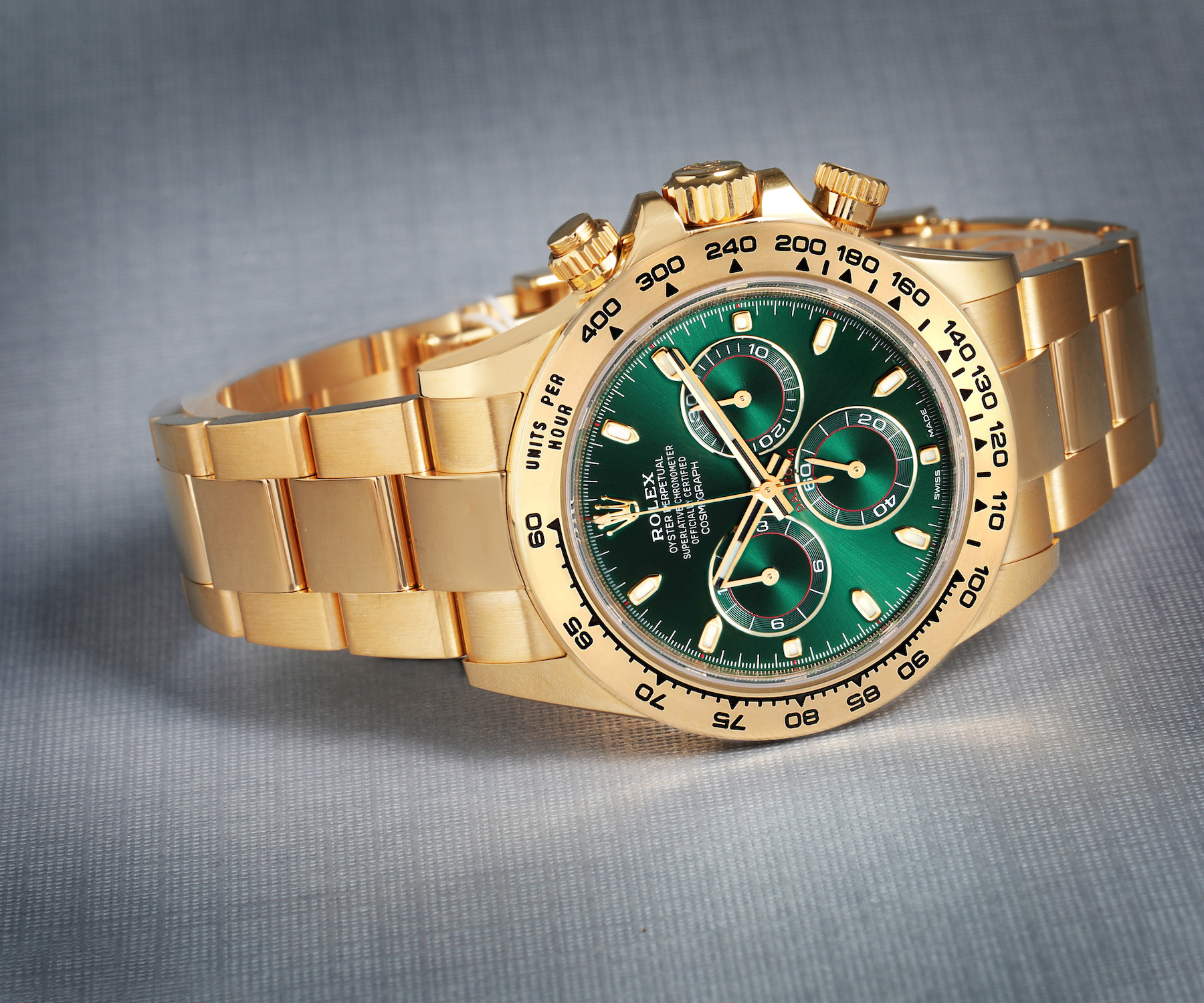 Rolex Daytona Yellow Gold Green Dial "John Mayer" 116508