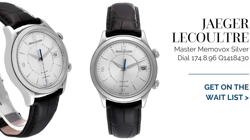 Jaeger Lecoultre Master Memovox Silver Dial Mens Watch 174.8.96 Q1418430