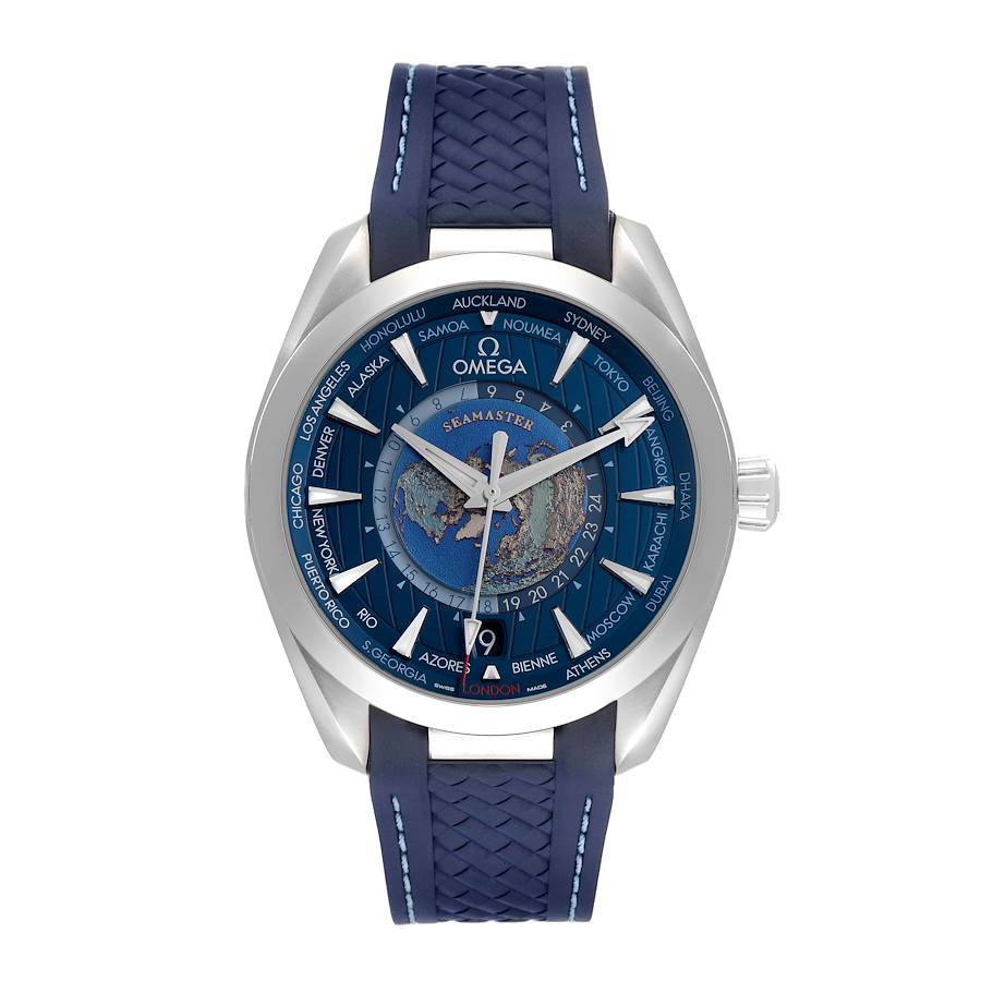 Omega Seamaster Aqua Terra Worldtimer GMT Watch 220.12.43.22.03.001