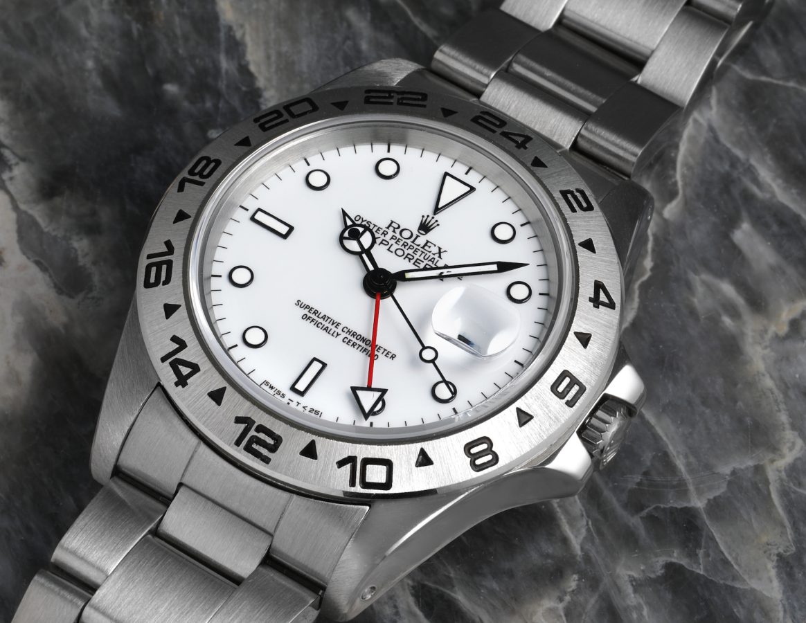 Rolex Explorer II White Dial Automatic Steel Mens Watch 16550