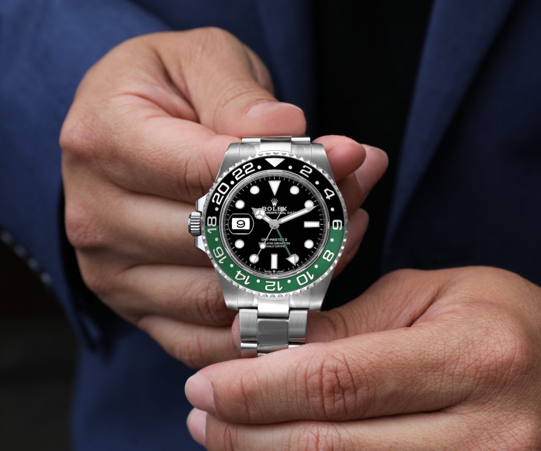 Rolex GMT Master II Sprite Bezel Oyster Steel Mens Watch 126720