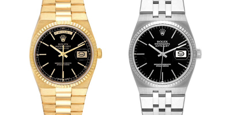 Rolex Oysterquartz Day-Date and Oysterquartz Datejust