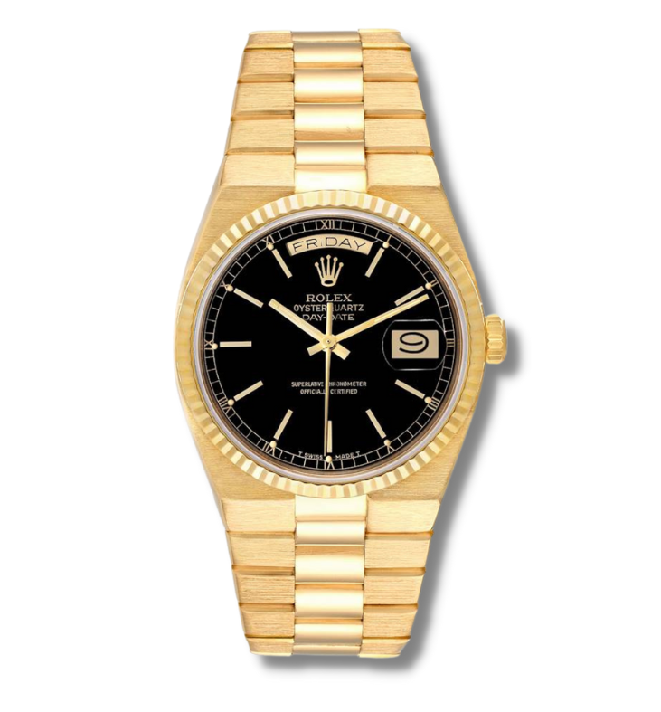 Rolex Oysterquartz President Day-Date Yellow Gold Mens Watch 19018