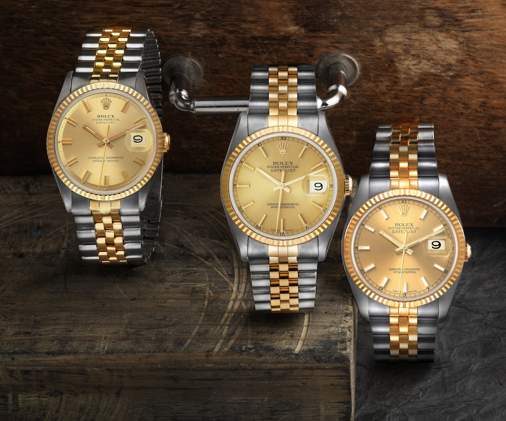 Rolex Datejust 36 Steel Yellow Gold ref 16233 and 116233