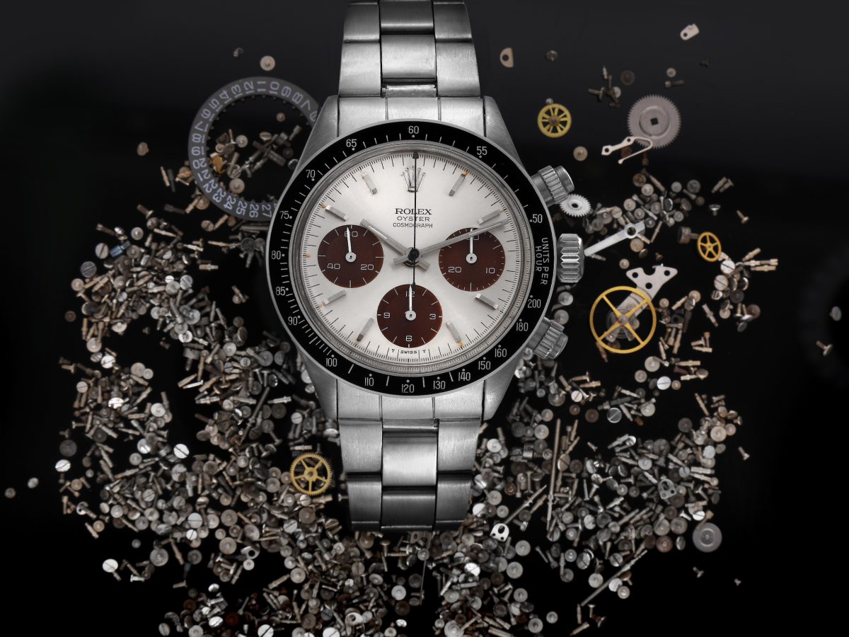 Rolex Cosmograph Pre Daytona Steel Silver Dial Vintage Mens Watch 6240