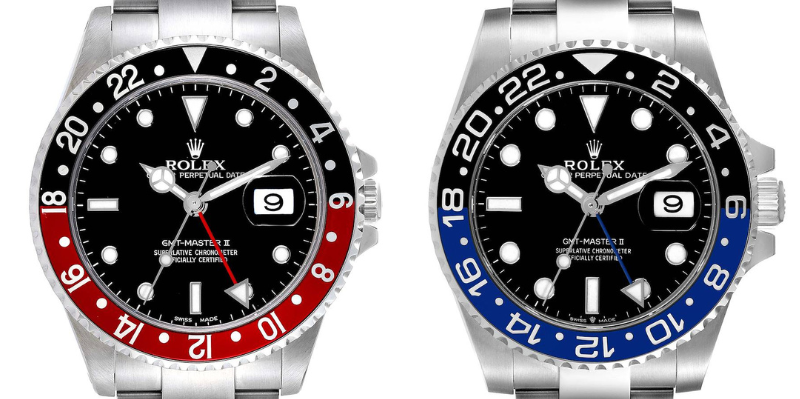 Rolex GMT-Master II Coke and Rolex GMT-Master II Batman
