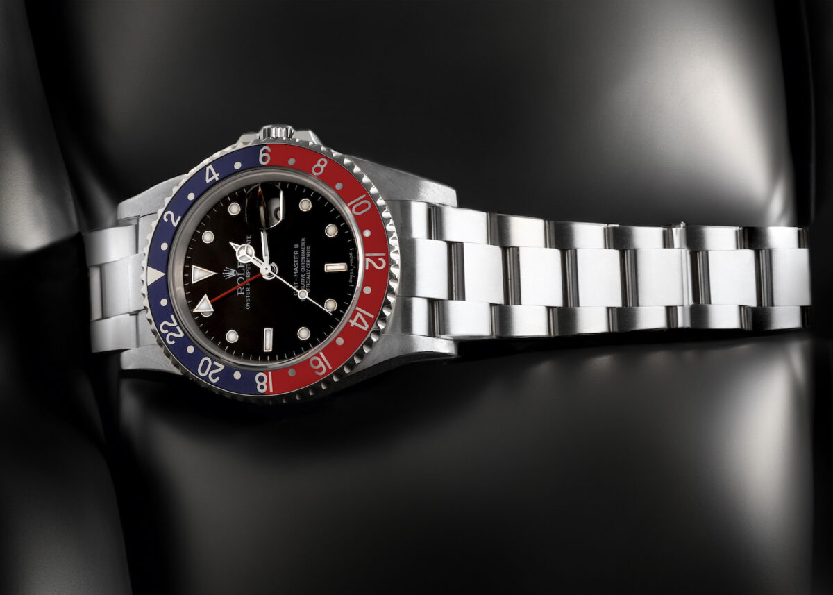 Rolex GMT-Master II Blue Red Pepsi Error Dial Mens Watch 16710