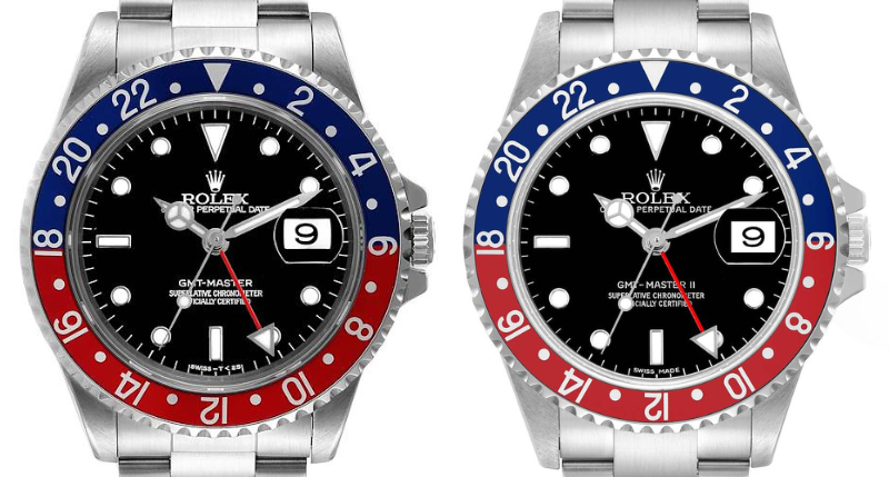 Rolex GMT-Master ref 16700 versus GMT Master II ref 16710