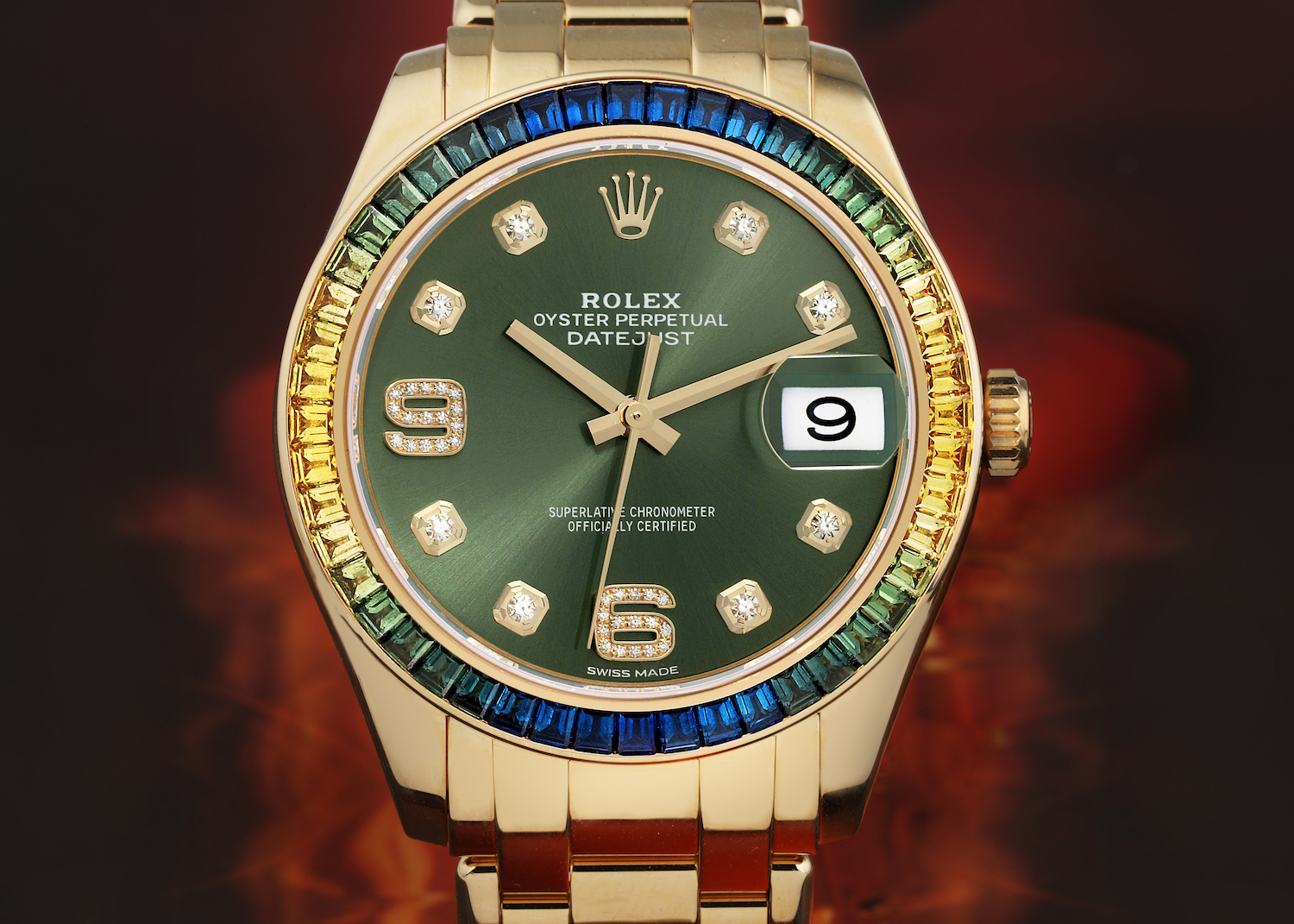 Rolex Pearlmaster 39 with Sapphire Bezels