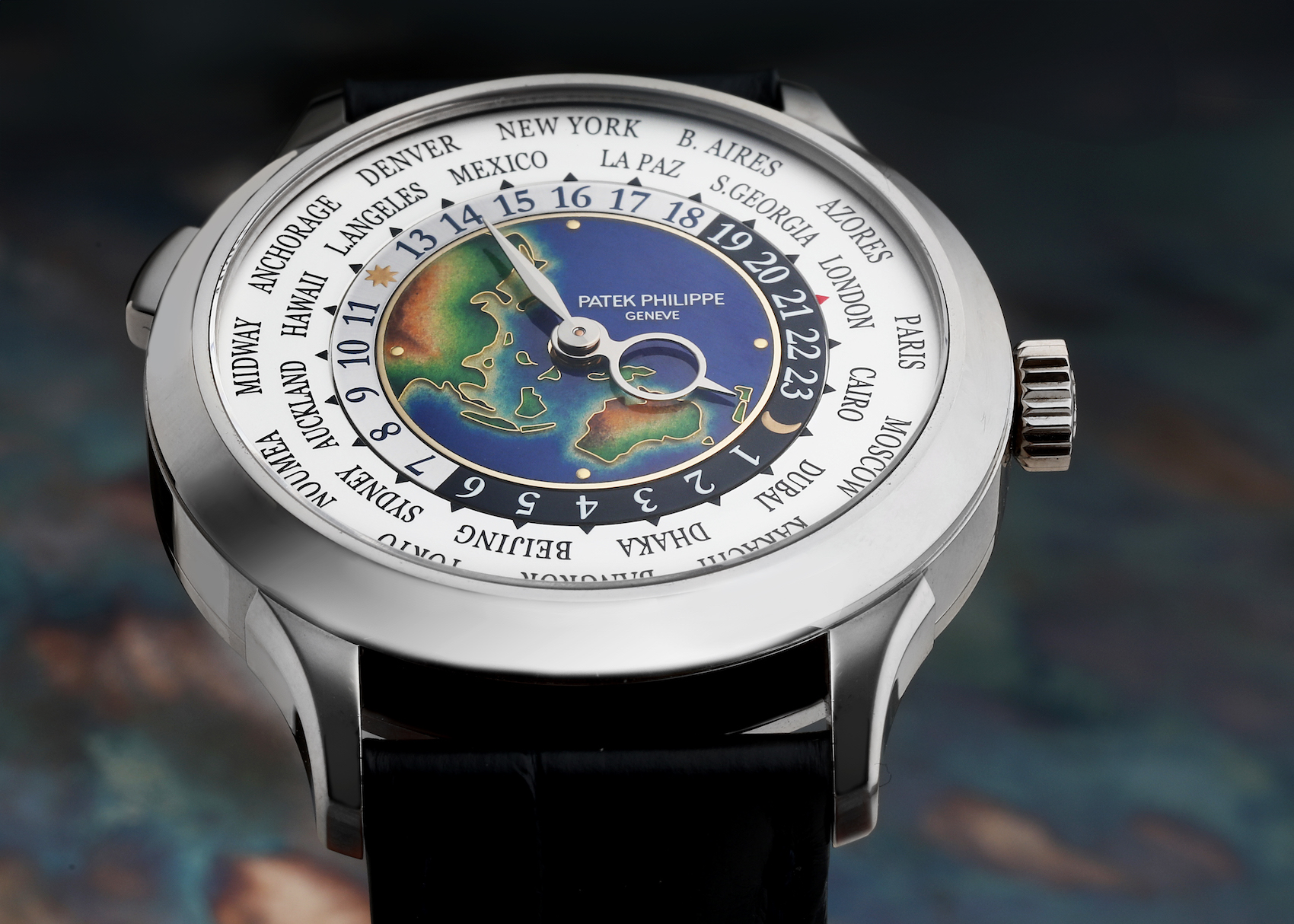 Patek Philippe World Time Complications White Gold Mens Watch 5231G