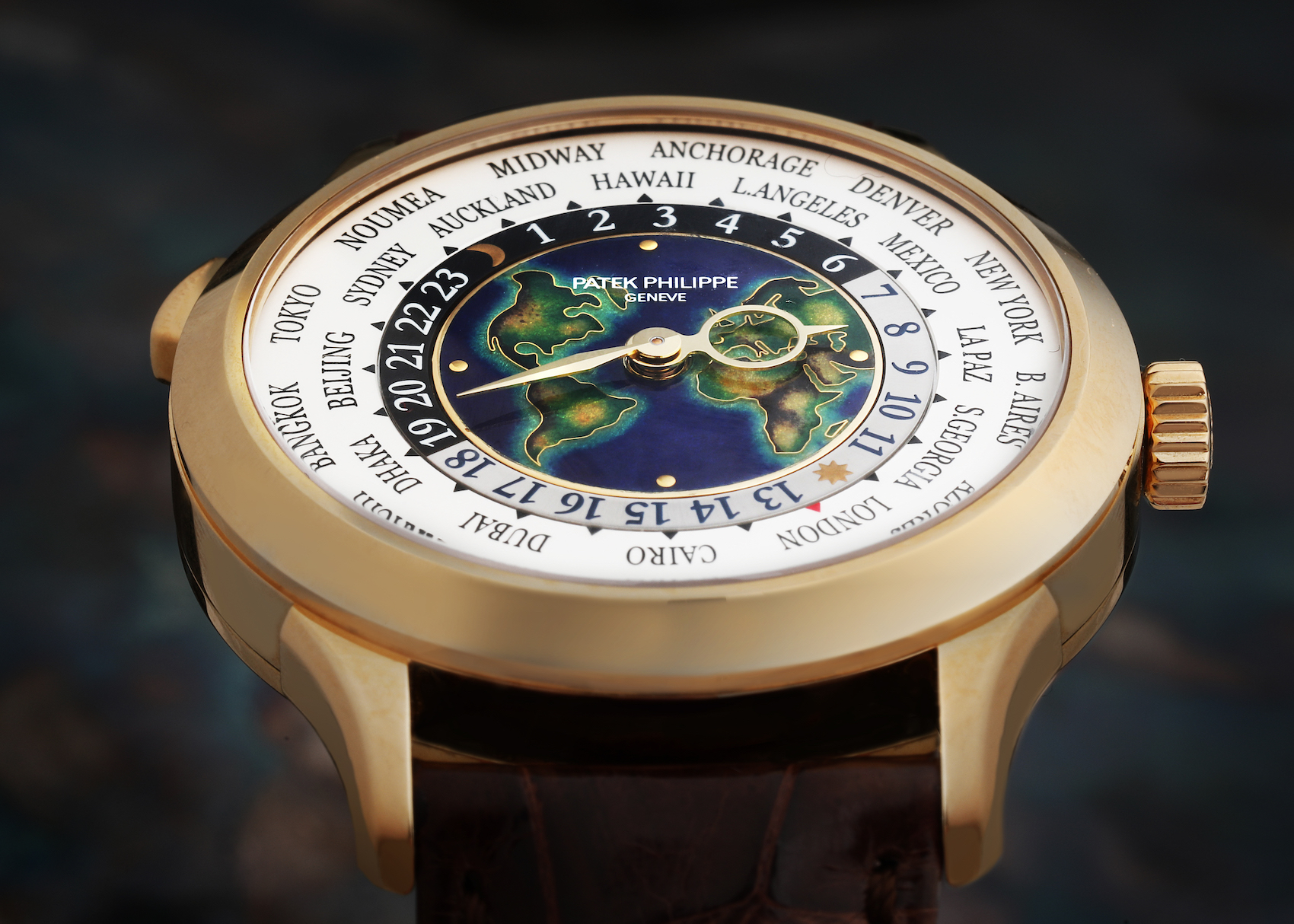 Patek Philippe World Time Complications White Gold Mens Watch 5231J 
