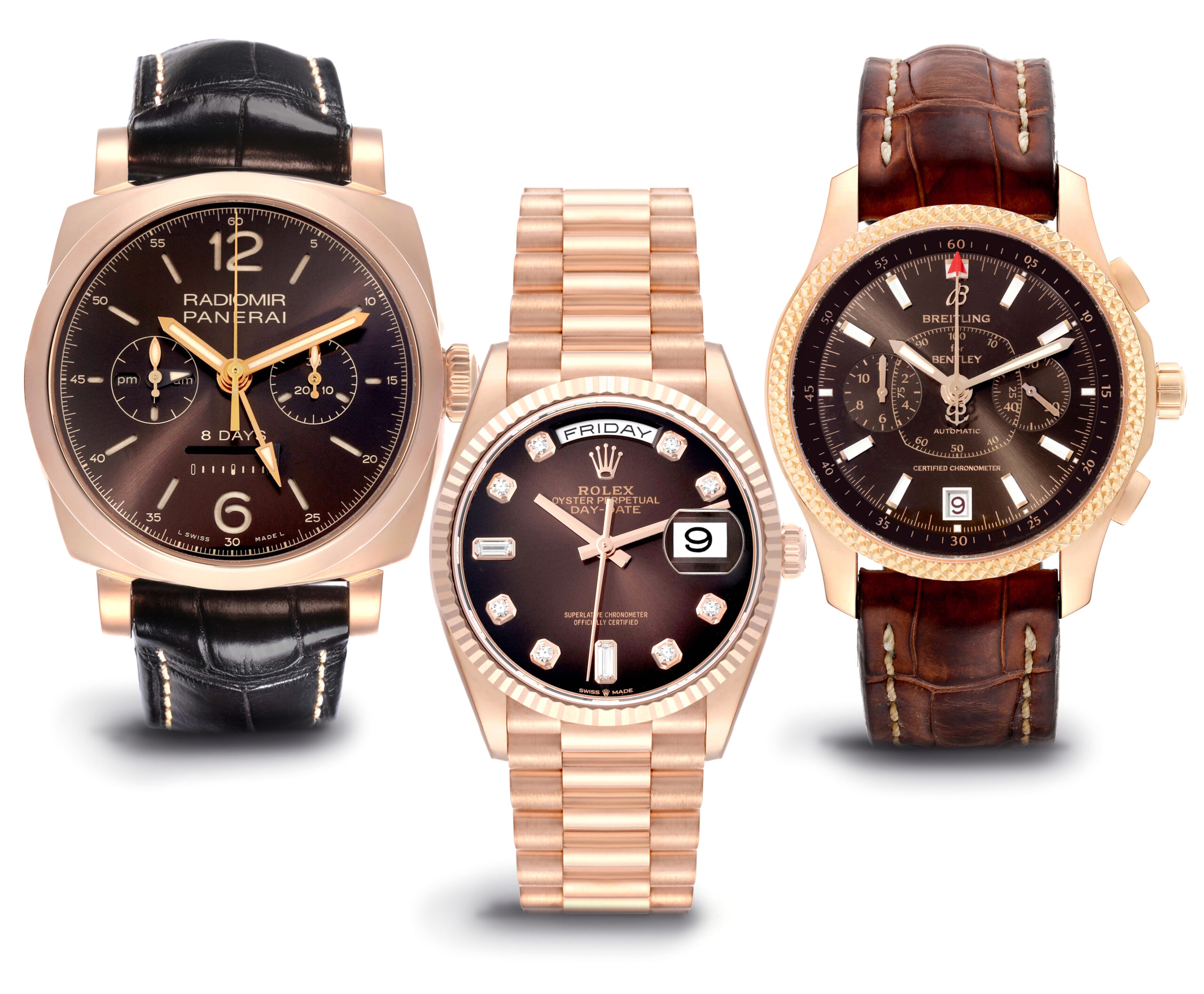 How to Wear the Pantone Color of the Year on Your Wrist - Panerai Radiomir, Rolex Day-Date, Breitling Bentley