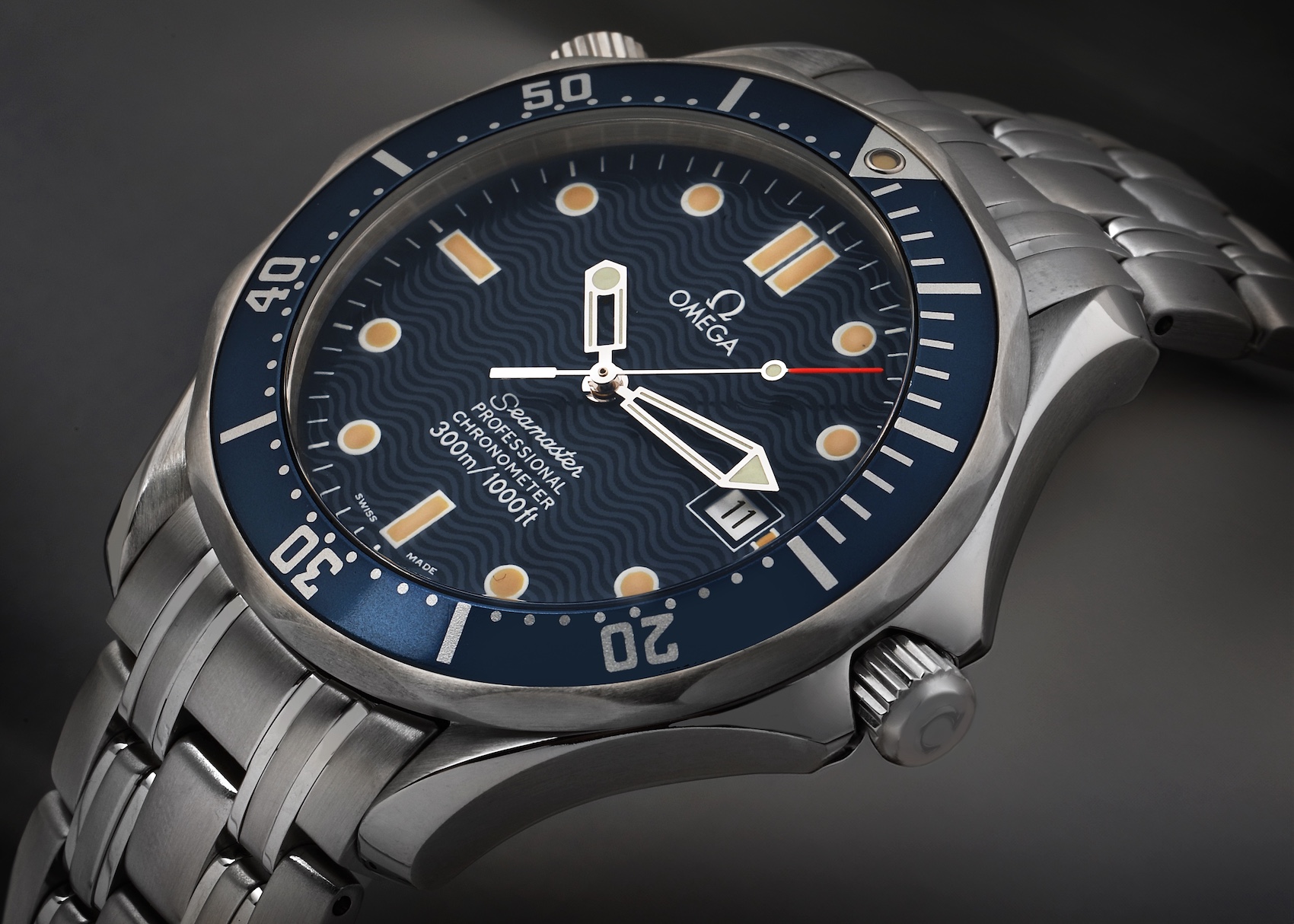 Omega Seamaster Midsize 36mm Blue Dial Steel Mens Watch 2551.80.00