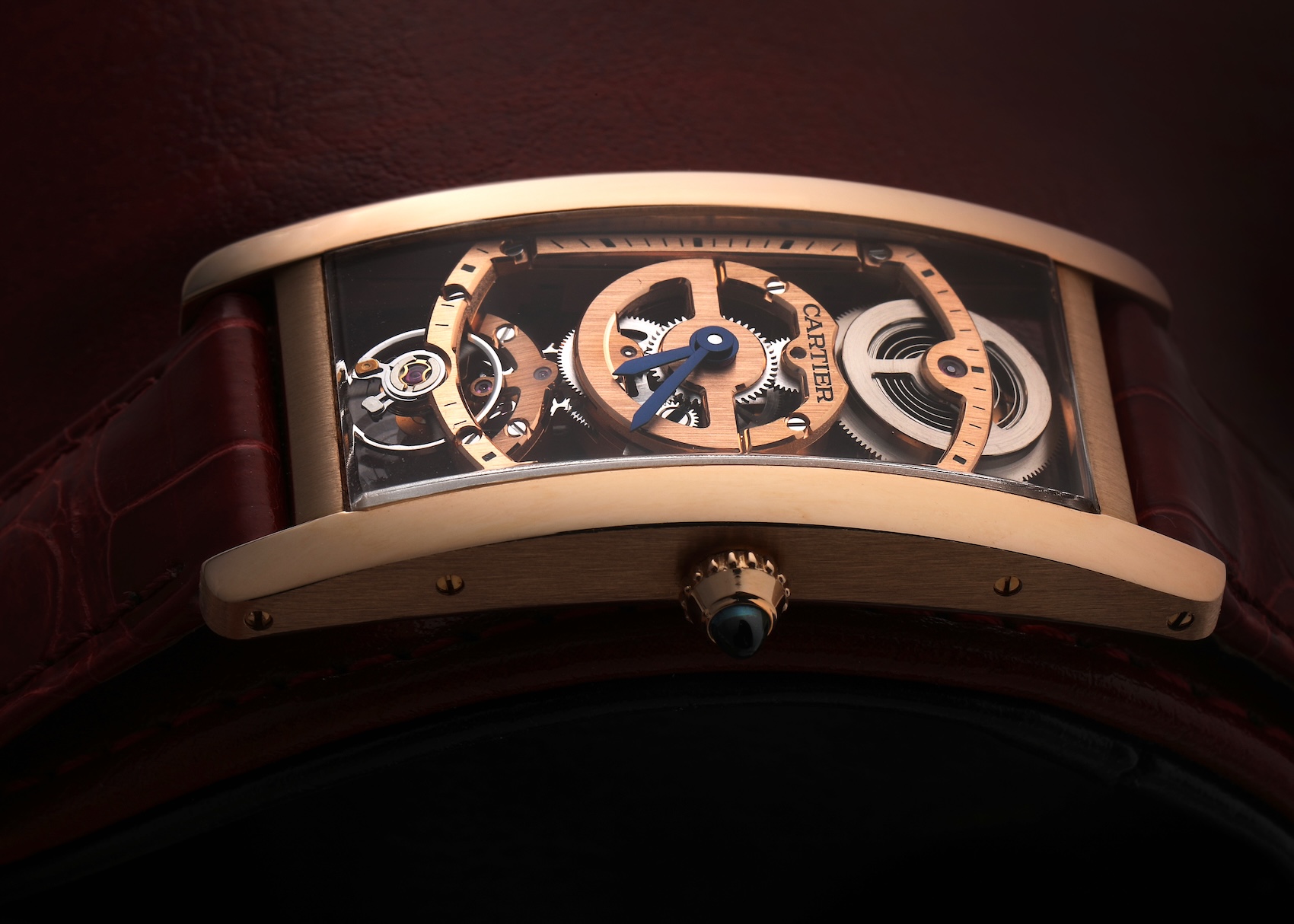 Cartier Tank Cintree Skeleton Rose Gold WHTA0008